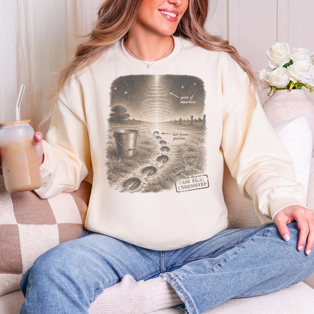 Case File Unresolved Cow Abducted by Beam Sweatshirt
